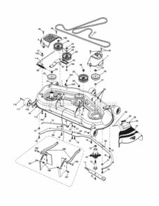 Page G Diagram and Parts List for 917253700  Craftsman Lawn Tractor