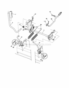 Page J Diagram and Parts List for 917253701  Craftsman Lawn Tractor