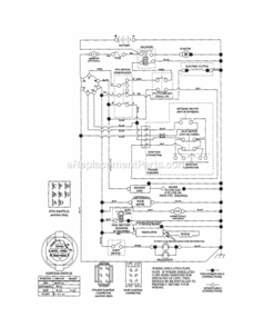 Page K Diagram and Parts List for 917253701  Craftsman Lawn Tractor