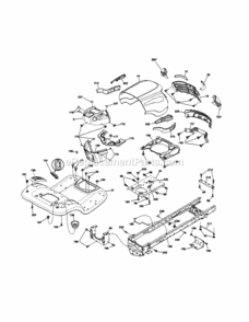 Page B Diagram and Parts List for 917253701  Craftsman Lawn Tractor