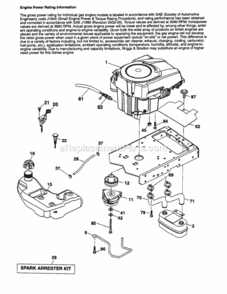 Page D Diagram and Parts List for 917253701  Craftsman Lawn Tractor