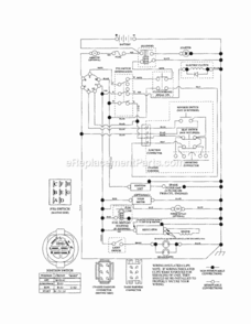 Page K Diagram and Parts List for 917253710  Craftsman Lawn Tractor