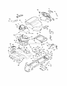 Page B Diagram and Parts List for 917253710  Craftsman Lawn Tractor