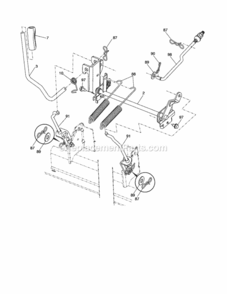 Page H Diagram and Parts List for 917253710  Craftsman Lawn Tractor
