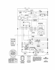 Page K Diagram and Parts List for 917253711  Craftsman Lawn Tractor