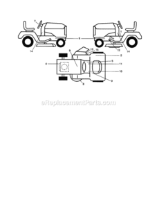 Page I Diagram and Parts List for 917253711  Craftsman Lawn Tractor