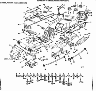 Part Location Diagram of 5357J Craftsman Decal