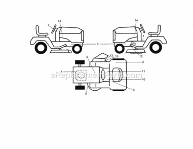 Page N Diagram and Parts List for 917253714  Craftsman Lawn Tractor