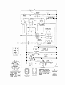 Page P Diagram and Parts List for 917253714  Craftsman Lawn Tractor