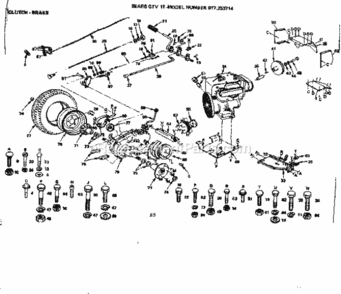 Page E Diagram and Parts List for 917253714  Craftsman Lawn Tractor