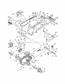 Page H Diagram and Parts List for 917253714  Craftsman Lawn Tractor