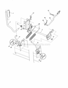 Page M Diagram and Parts List for 917253715  Craftsman Lawn Tractor