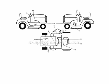 Page N Diagram and Parts List for 917253715  Craftsman Lawn Tractor
