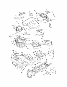 Page G Diagram and Parts List for 917253715  Craftsman Lawn Tractor