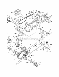 Page H Diagram and Parts List for 917253715  Craftsman Lawn Tractor
