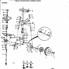 Part Location Diagram of 677H992 Craftsman Bracket