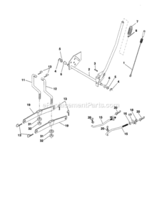 Page J Diagram and Parts List for 917253750  Craftsman Lawn Tractor