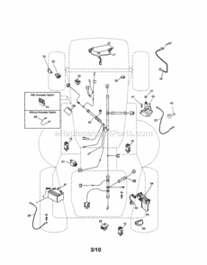 Page A Diagram and Parts List for 917253751  Craftsman Lawn Tractor