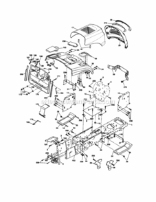Page B Diagram and Parts List for 917253751  Craftsman Lawn Tractor