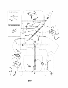 Part Location Diagram of 425415 Craftsman Deck.Svc.42S