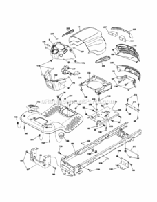Page B Diagram and Parts List for 917253792  Craftsman Lawn Tractor