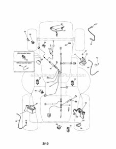 Page A Diagram and Parts List for 917253800  Craftsman Lawn Tractor