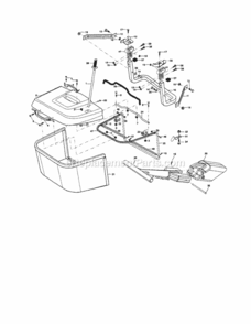 Page K Diagram and Parts List for 917253800  Craftsman Lawn Tractor