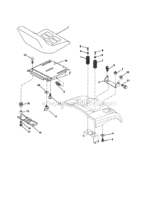 Page F Diagram and Parts List for 917253800  Craftsman Lawn Tractor