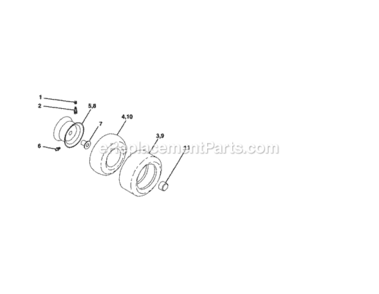 Page H Diagram and Parts List for 917253800  Craftsman Lawn Tractor