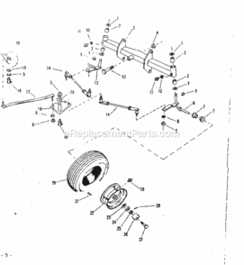 Page C Diagram and Parts List for 91725380  Craftsman Lawn Tractor