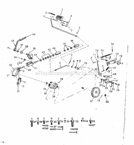 Part Location Diagram of 1244R Craftsman Pedal Plate