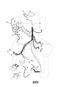 Page A Diagram and Parts List for 917253850  Craftsman Lawn Tractor