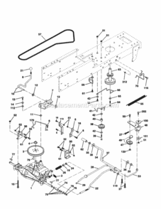 Page C Diagram and Parts List for 917253850  Craftsman Lawn Tractor