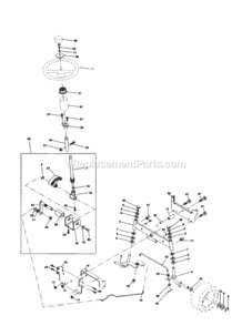 Page D Diagram and Parts List for 917253850  Craftsman Lawn Tractor