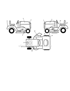 Page I Diagram and Parts List for 917253850  Craftsman Lawn Tractor