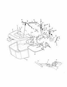 Page K Diagram and Parts List for 917253930  Craftsman Lawn Tractor