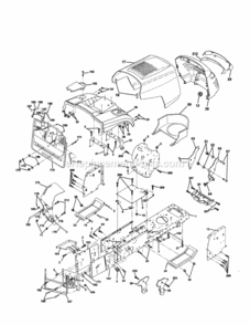 Page B Diagram and Parts List for 917253930  Craftsman Lawn Tractor