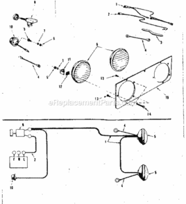 Page H Diagram and Parts List for 91725400  Craftsman Lawn Tractor
