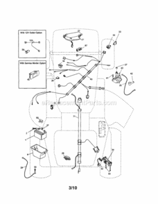 Page A Diagram and Parts List for 917254030  Craftsman Lawn Tractor