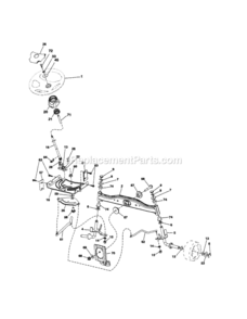 Page D Diagram and Parts List for 917254030  Craftsman Lawn Tractor