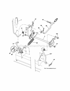 Page I Diagram and Parts List for 917254030  Craftsman Lawn Tractor