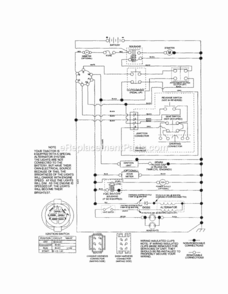 Page K Diagram and Parts List for 917254031  Craftsman Lawn Tractor
