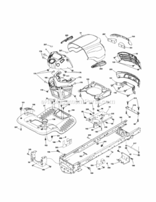Page B Diagram and Parts List for 917254031  Craftsman Lawn Tractor