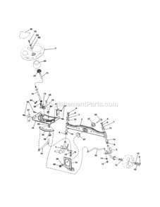 Page D Diagram and Parts List for 917254031  Craftsman Lawn Tractor