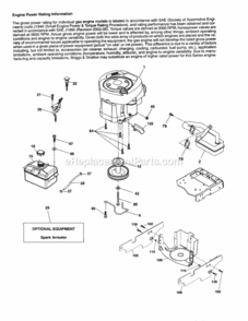 Page H Diagram and Parts List for 917254031  Craftsman Lawn Tractor