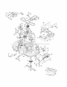 Page J Diagram and Parts List for 917254032  Craftsman Lawn Tractor