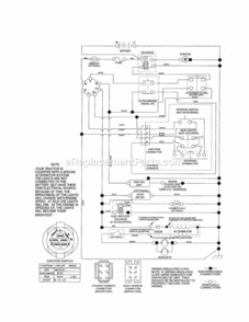 Page K Diagram and Parts List for 917254032  Craftsman Lawn Tractor