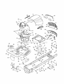 Page B Diagram and Parts List for 917254032  Craftsman Lawn Tractor