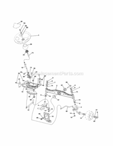 Page D Diagram and Parts List for 917254032  Craftsman Lawn Tractor