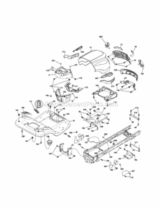 Page B Diagram and Parts List for 917254060  Craftsman Lawn Tractor